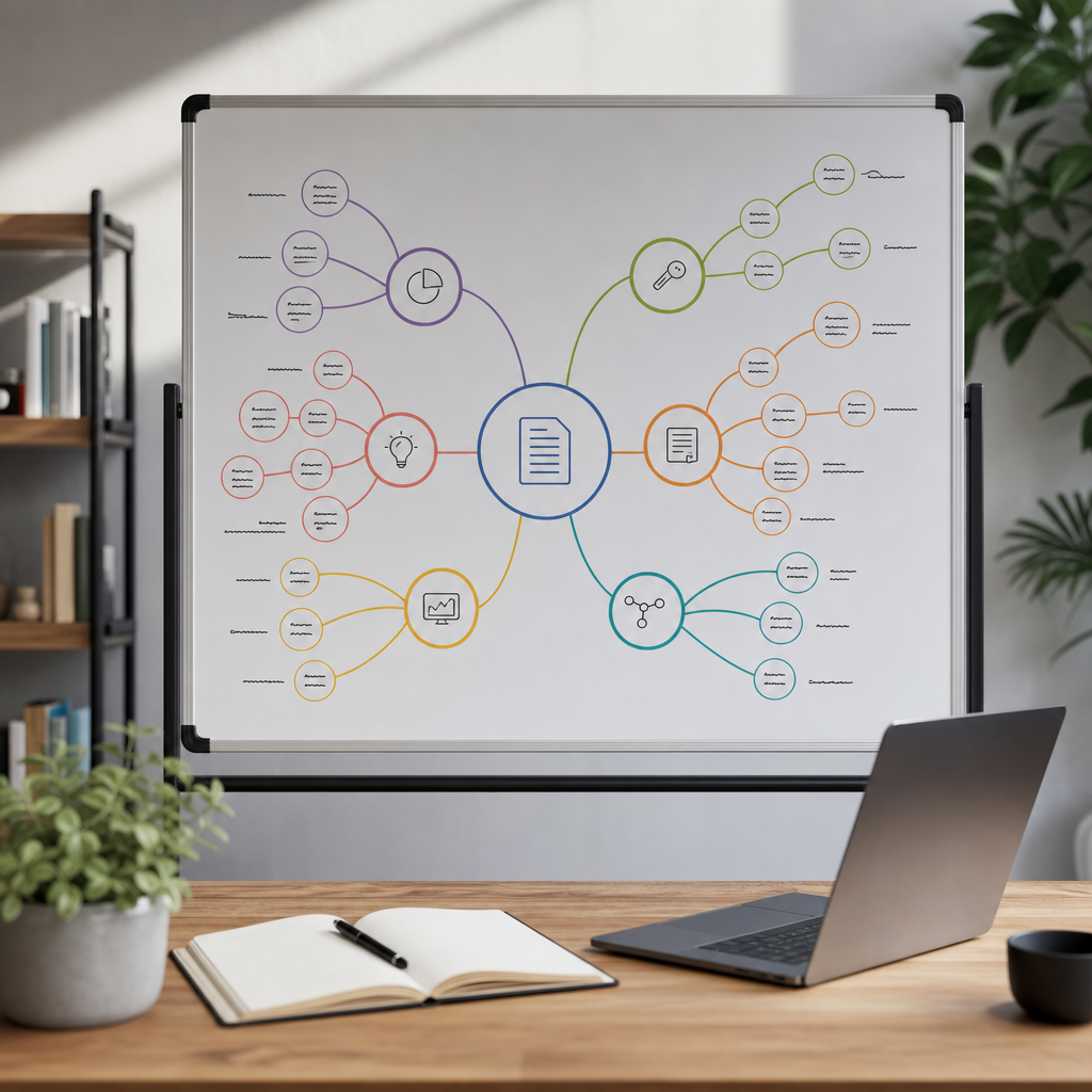 Vizuelna mapa pillar-cluster strukture generisana automatizovanim keyword planiranjem